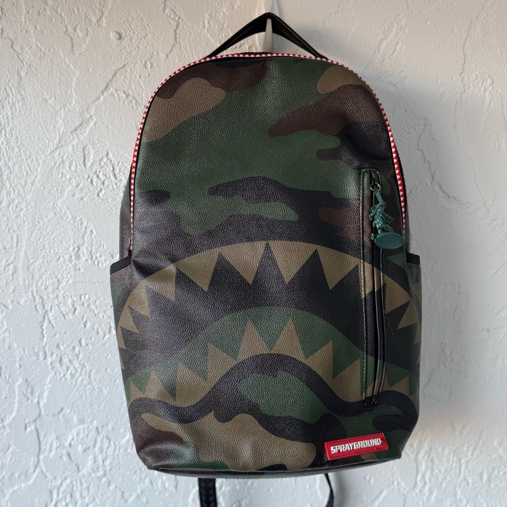 Sprayground Camo Shark Backpack